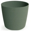 Dekoratyvinis gėlių vazonas Milly Round Ø24cm H21cm plastikinis/žalias
