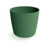 Dekoratyvinis gėlių vazonas Milly Round Ø20cm H17cm plastikinis/žalias