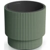 Dekoratyvinis gėlių vazonas Milly Round Ø20cm H17cm plastikinis/žalias