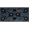Prosperplast Plastikinis vazonas SIERRA, kvadratinis, su ratukais, antracito sp., 29 x 58 x 29 cm