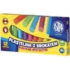 Plastilinas Astra 12 spalvų su blizgučiais
