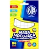 Plastilinas Astra, 50g, balta, daugkartinio naudojimo