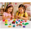 Plastilinas lipni masė makaronų gaminimo mašinėlė sensorinis žaislas rinkinys vaikams 24 elementai click4toys