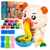 Plastilinas lipni masė makaronų gaminimo mašinėlė formelės kočėlas skrudintuvas meškiukas rinkinys vaikams 43 el. click4toys