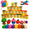 Plastilinas lipni masė makaronų gaminimo mašinėlė sensorinis žaislas rinkinys vaikams 24 elementai click4toys