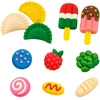 Plastilinas lipni masė makaronų gaminimo mašinėlė formelės kočėlas skrudintuvas meškiukas rinkinys vaikams 43 el. click4toys