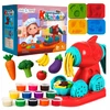 Plastilinas lipni masė makaronų gaminimo mašinėlė formelės rinkinys vaikams 38 elementai „click4toys“