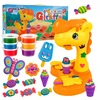 Plastilinas lipni masė makaronų gaminimo mašinėlė žirafa ledai formelės rinkinys vaikams 31 elementas „click4toys“