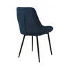 Platan Sofa PARIS minkšta VALGOMO kėdė, tamsiai mėlyna, dygsniuotas aksomas