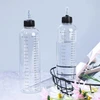 PLAUKŲ BUTELIUKO APLIKATORIAUS 2 Vnt. 500 ml DOZATORIAUS SKAIDRIOS svarstyklės