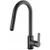 Plautuvės maišytuvas INVENA ELIA, aukštas, su ištrauk. dušo galv., juodos sp.