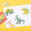 Playbox Apvalūs kempinės teptukai, šepečių rinkinys, dažymo kempinė, 4 vnt