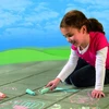 Playbox DIY Didelė spalvota šaligatvio kreida dažymui, 4 vnt. 3+