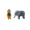 Playmobil 1.2.3 9381 Gyvūnų auklė su drambliu