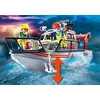 PLAYMOBIL BLOCKS 70140 FIRE BRITAIN RESCUE BOAT BOAT