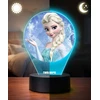 Plexido 3D Elsa Frozen LED lempa mergaitei dovanų