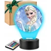 Plexido 3D Elsa Frozen LED lempa mergaitei dovanų
