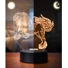 Plexido 3D LED arklio nakties lempa Arklio dovanų graviruotas vardas