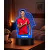 Plexido 3D LED lempa Cristiano Ronaldo Portugal su vardu berniukui