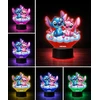 Plexido 3D LED naktinė lempa 3D pasaka Lilo ir Stitch Debesis Dovana mergaitei