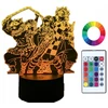 Plexido 3d Led Naktinė Lempa "demon Slayer" su vardu