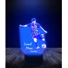 Plexido 3D LED naktinė lempa Lionel Leo Messi futbolo žaidėjas