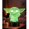 Plexido 3D LED Star Wars Baby Yoda Grogu naktinės lempos dovana