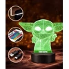 Plexido 3D LED Star Wars Baby Yoda Grogu naktinės lempos dovana