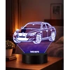 Plexido BMW E60 3D LED lempa su pavadinimu automobilio gerbėjui. Dovana
