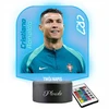 Plexido Cristiano Ronaldo futbolininko naktinė lempa Jūsų LED graviravimo dovana berniukui