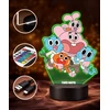 Plexido Gumball Niesamowity Świat Lampka Nocna LED 3D su Imieniem dla Dziecka