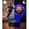 Plexido Lamine Yamal FC Barcelona 3D LED naktinė lempa su vardo dovana