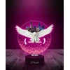 Plexido Lampka LED 3D Hogwart Hedwiga su Imieniem Dla Dziecka Prezent