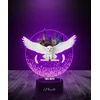 Plexido Lampka LED 3D Hogwart Hedwiga su Imieniem Dla Dziecka Prezent