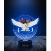 Plexido Lampka LED 3D Hogwart Hedwiga su Imieniem Dla Dziecka Prezent
