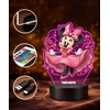 Plexido Lampka LED 3D Myszka Minnie Mickey su Imieniem Dla Dziecka Prezent