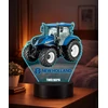 Plexido Lampka LED 3D New Holland Traktor su Imieniem Dla Chłopca Na Prezent