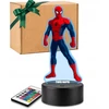 Plexido Lampka LED 3D Spider-Man Marvel su Imieniem Dla Dziecka Prezent