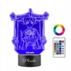 Plexido Lampka Nocna 3D LED Genshin Scaramouche Anime