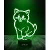Plexido Lampka Nocna 3D LED Kot Kotek Prezent Grawer