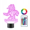 Plexido Lampka Nocna 3D Led ROBLOX DZIEWCZYNA IMIĘ Grawer