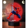 Plexido Lampka Nocna 3D LED Spiderman Marvel Pajęczyna Sieć Prezent dla Chłopców