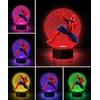 Plexido Lampka Nocna 3D LED Spiderman Marvel Pajęczyna Sieć Prezent dla Chłopców