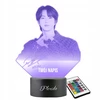 Plexido Lampka Nocna 3D LED Zespół BTS Jin Muzyka K-pop Na Prezent + Pilot