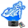 Plexido Lampka Nocna 3D LED Żużel Motor Prezent Grawer