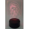 Plexido Lampka nocna 3D motyw sakralny MATKA BOSKA Z DZIECIĄTKIEM