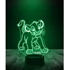 Plexido Lampka Nocna Bajka Król Lew Simba Prezent Twój Napis Grawer Imię 3D LED