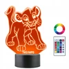 Plexido Lampka Nocna Bajka Król Lew Simba Prezent Twój Napis Grawer Imię 3D LED