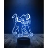 Plexido Lampka Nocna Bajka Król Lew Simba Prezent Twój Napis Grawer Imię 3D LED