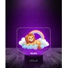 Plexido Lampka Nocna Dla Dzieci Na Prezent Lew Tęcza Grawer Twoje Imię LED 3D